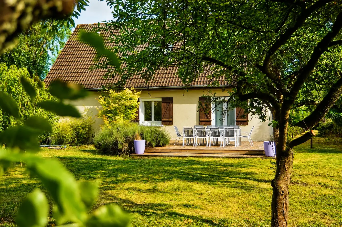 Jardin du Cercle des Éléments, maison 10 personnes près de Troyes